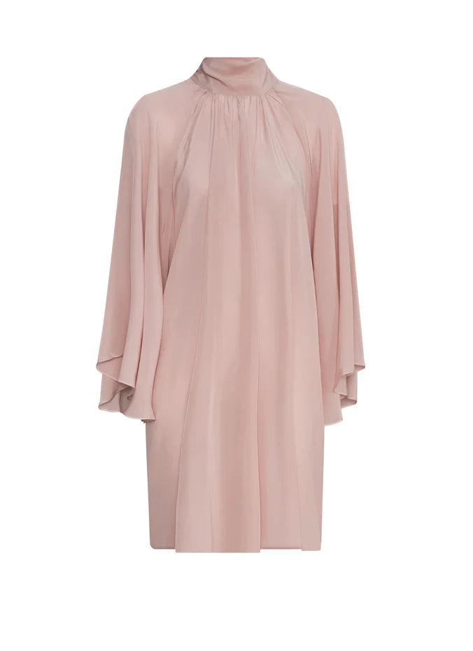 Boho Crepe Chine Mini Dress
