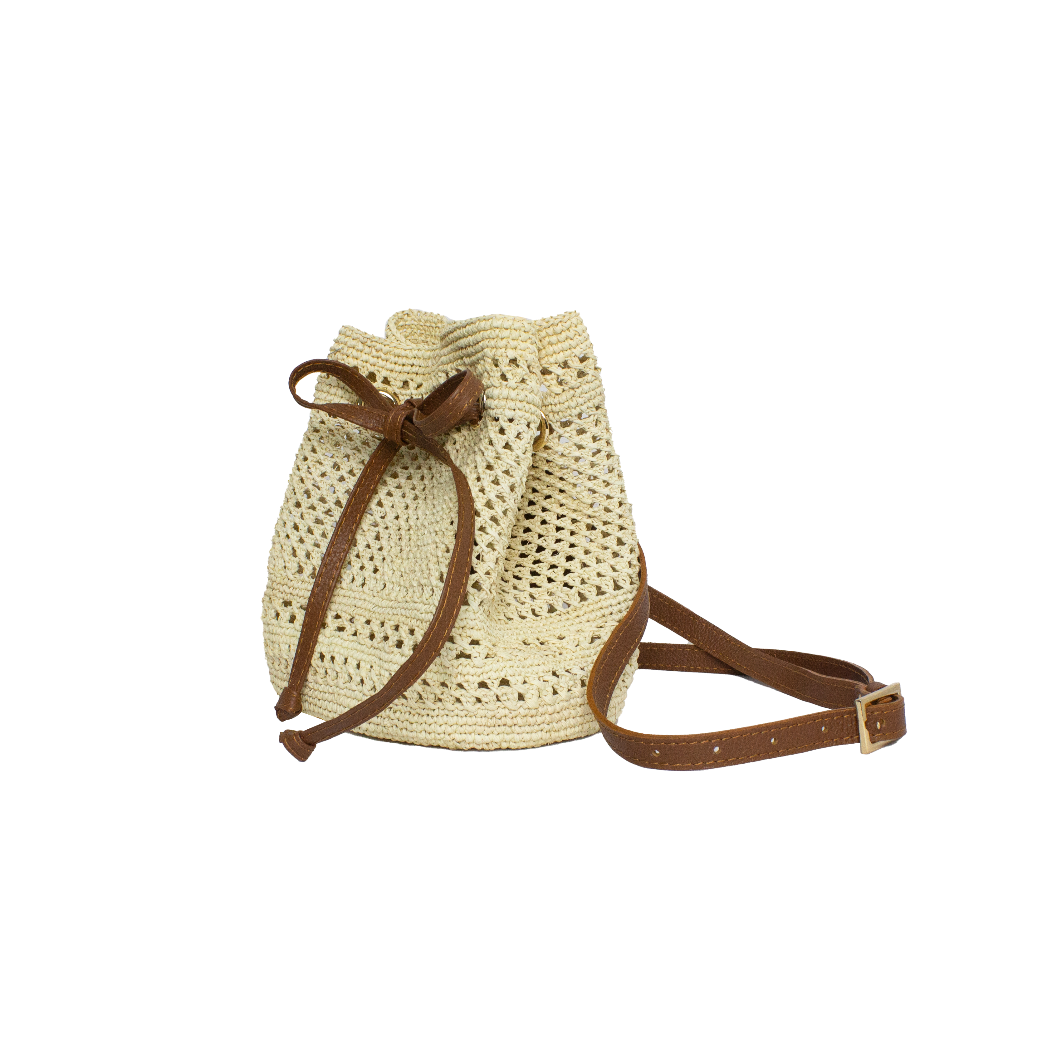 Open weave fanny pack mochila
