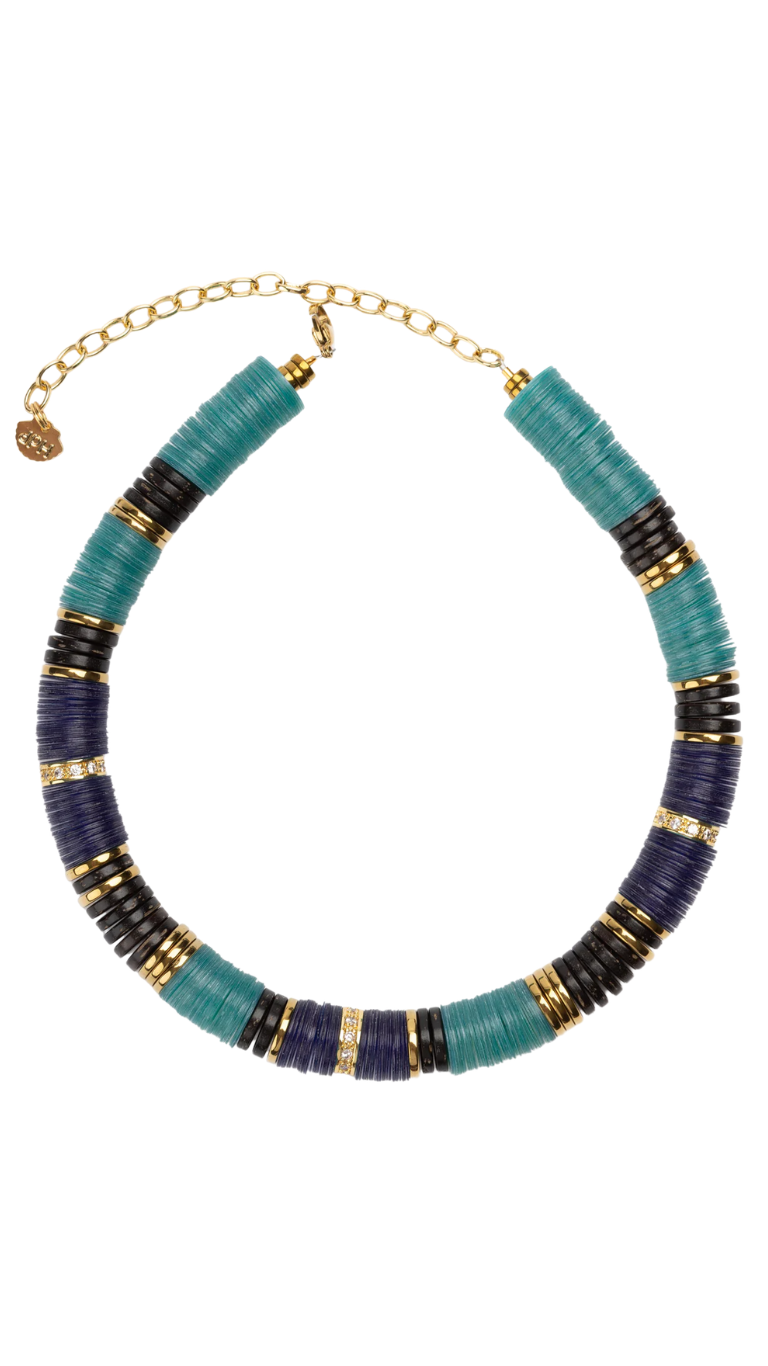 Jaipur Cyan Blue Brown Coco