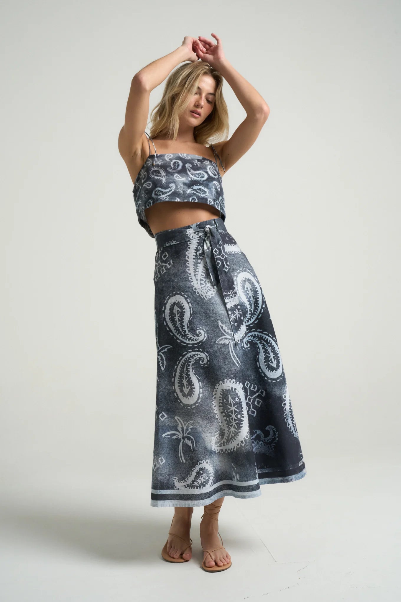 Wrap Circle Skirt Paisley