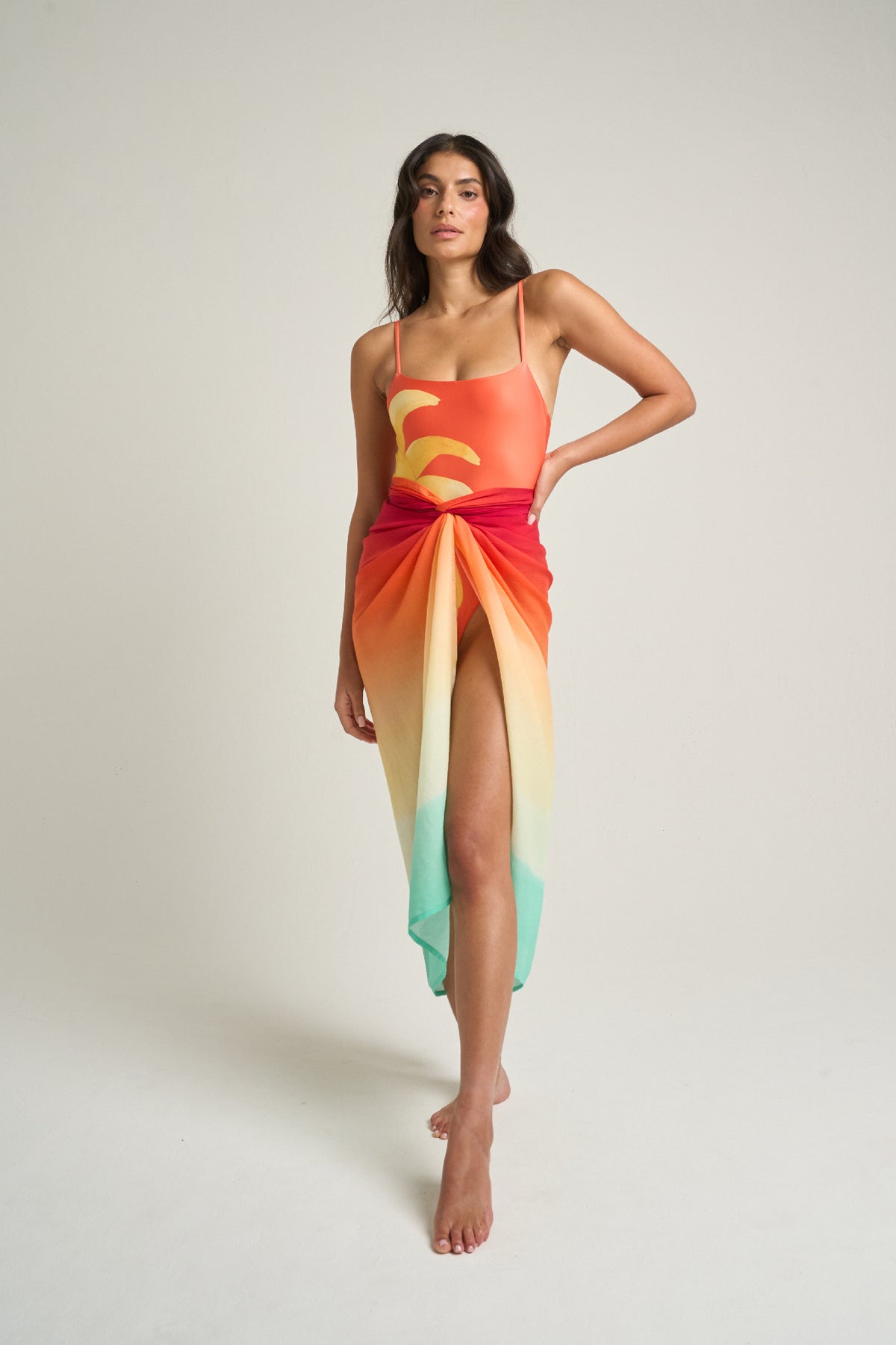 Sarong with Ties Earth