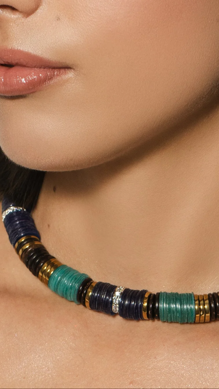 Jaipur Cyan Blue Brown Coco