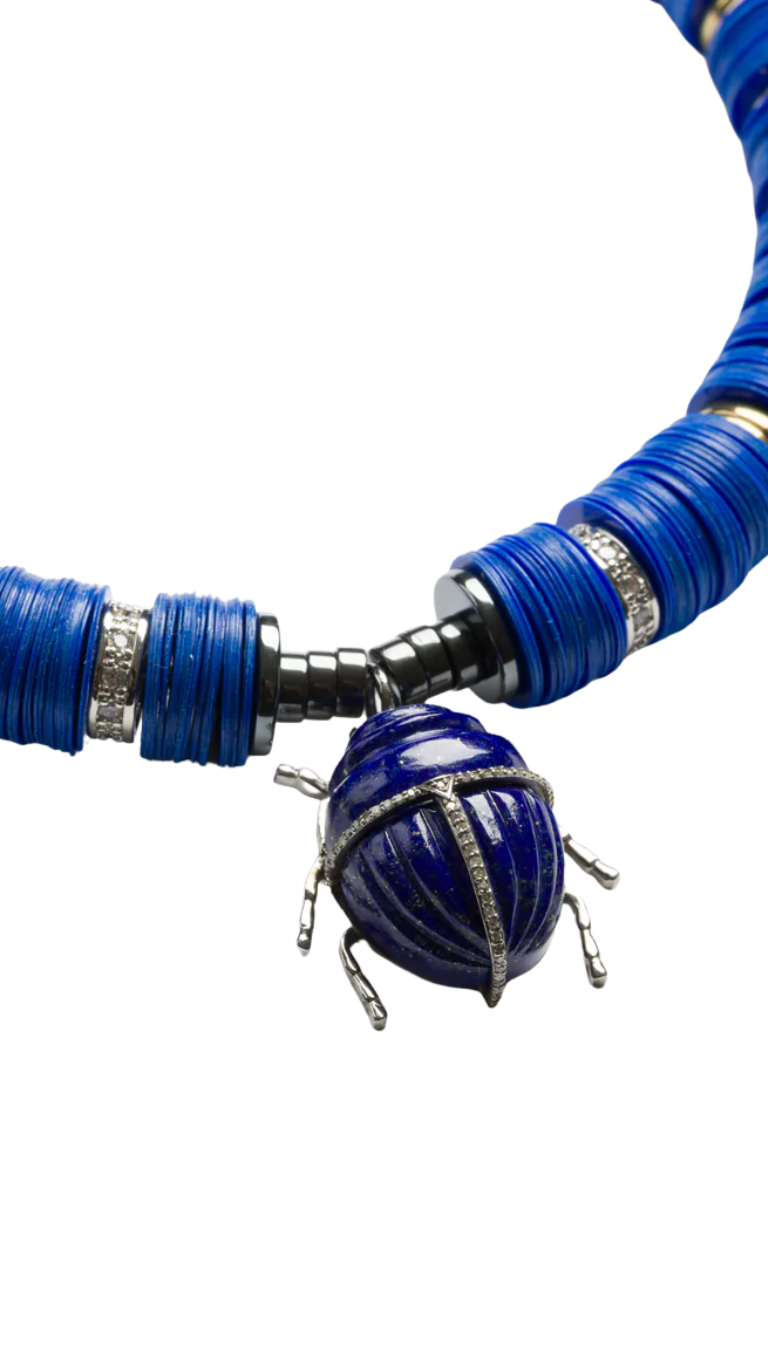 Puka Madre Scarab Blu