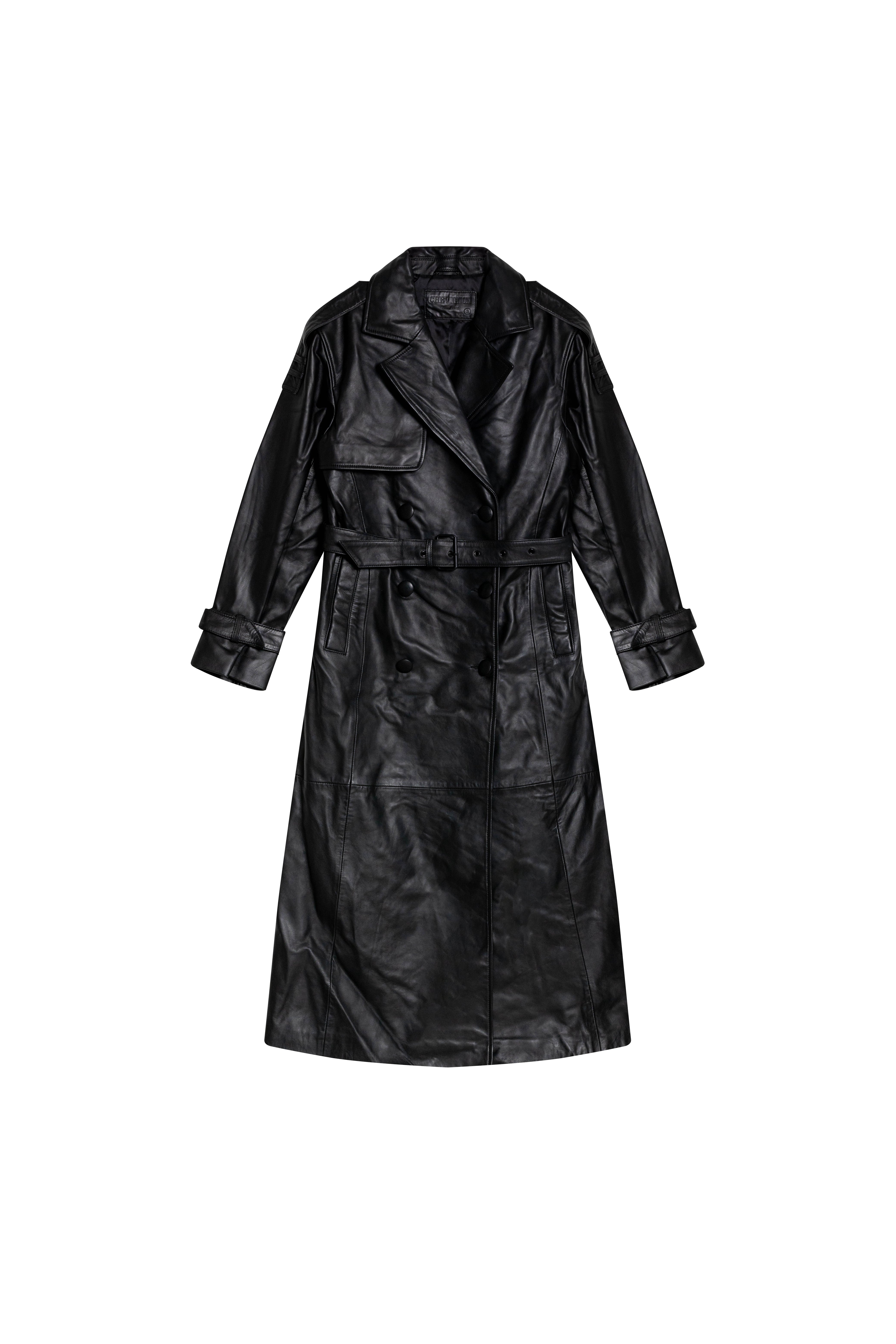 Leather Trench Coat