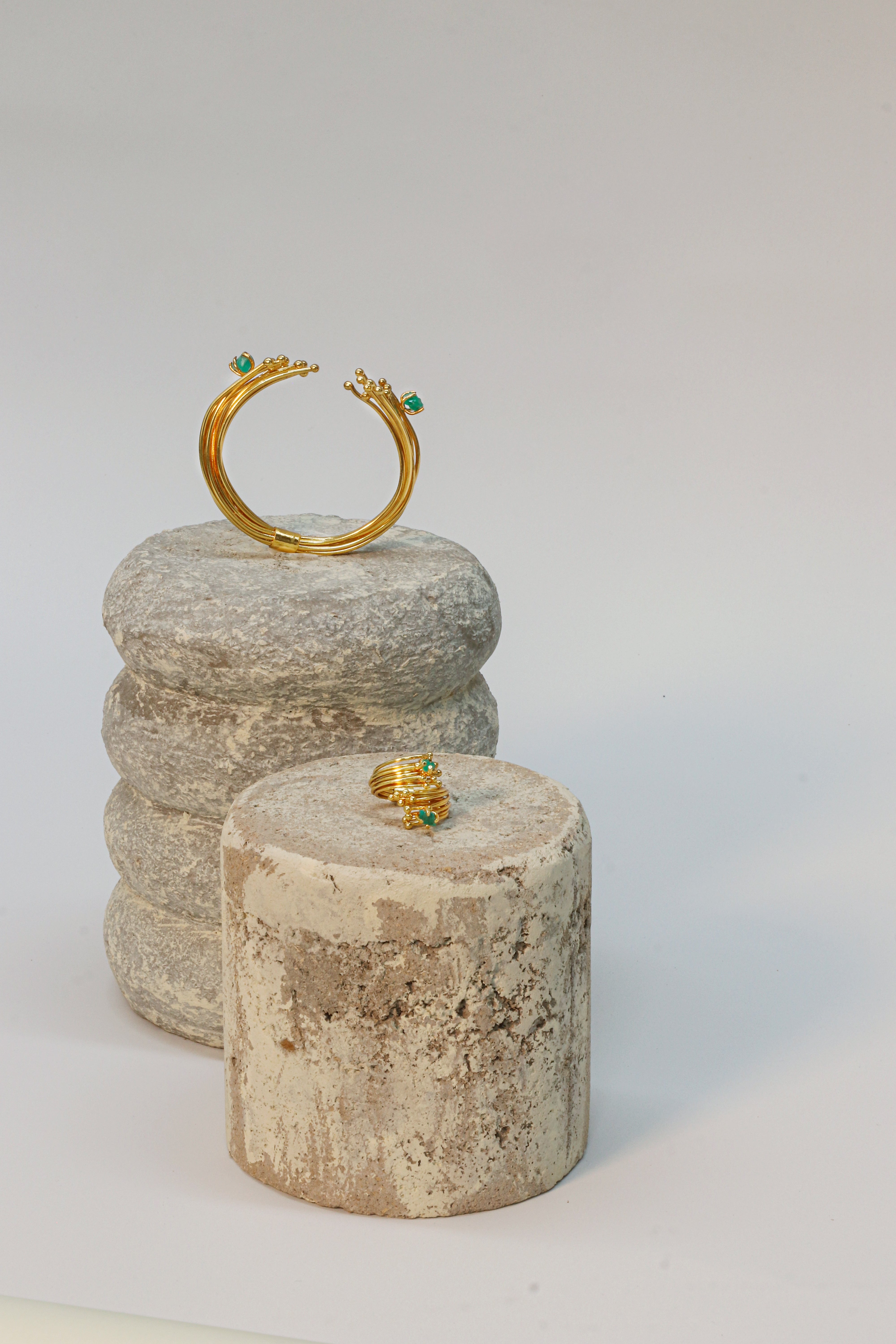 Pulsera Geo Esmeralda Bracelet