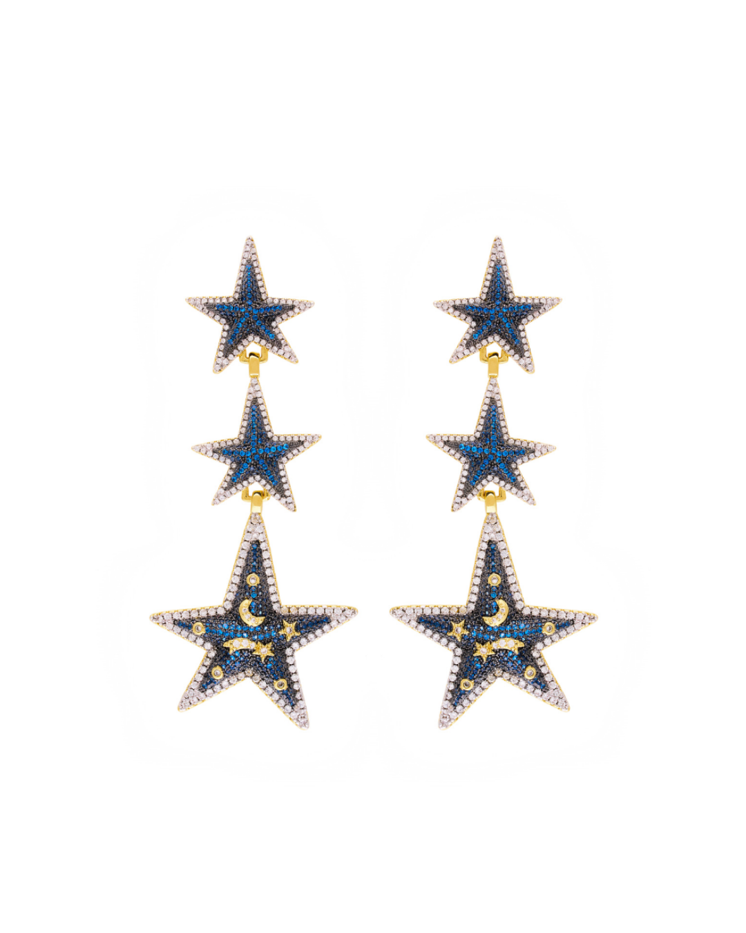 Sabah Star Cascade Earrings