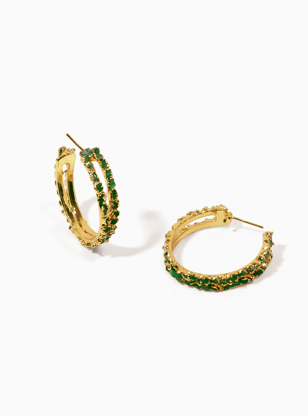 Mid Squared Hoop Earrings