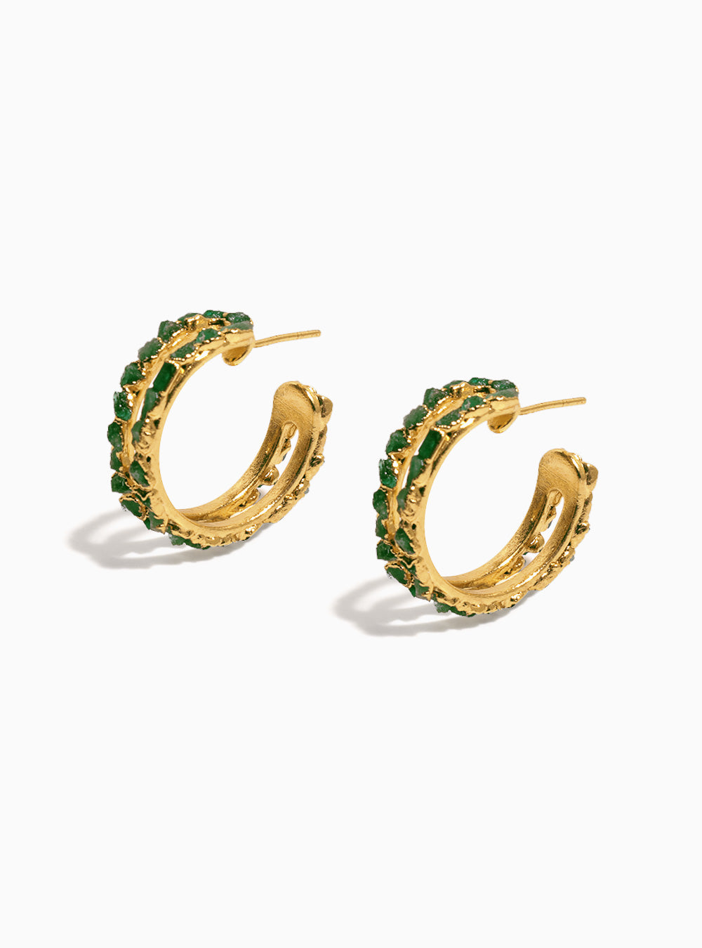 Mid Squared Hoop Earrings