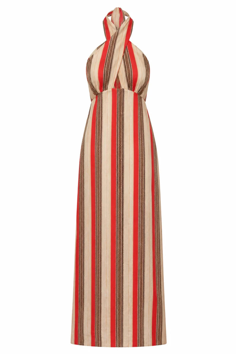 Costa del Sol Linen Midi Dress