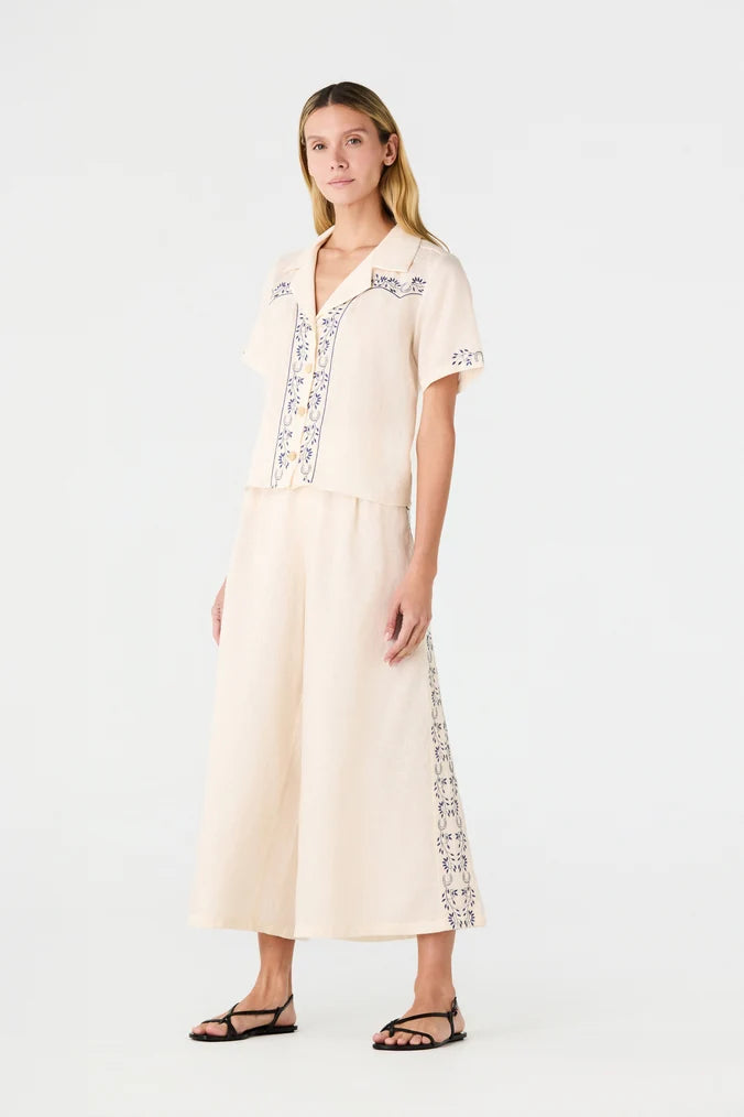 Jared Linen Capri Pants