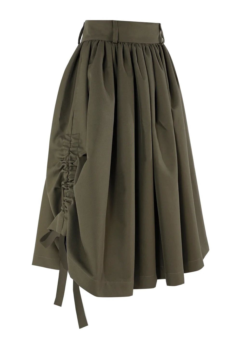 Cotton Skirt Coulisse With Belt