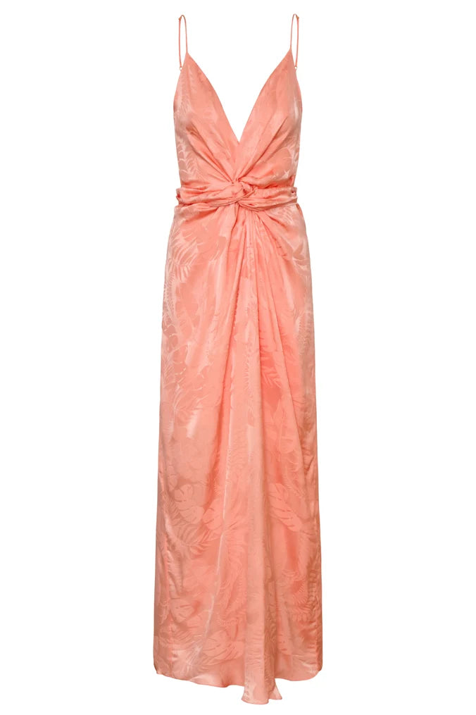Macarena Silk Jacquard Midi Dress