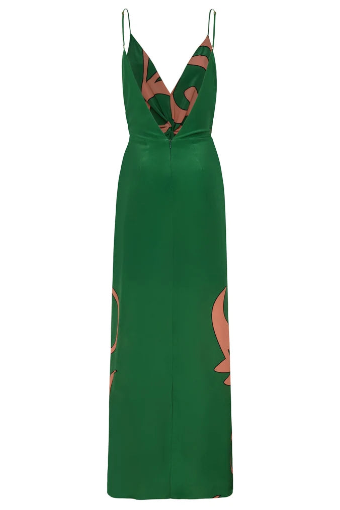 Macarena Silk Midi Dress