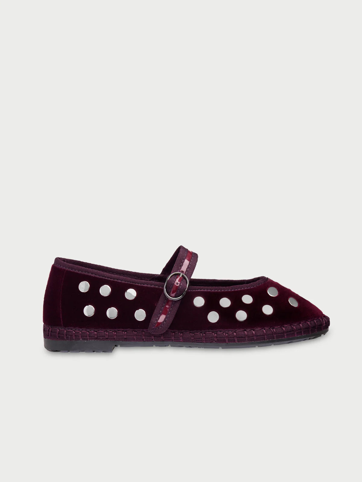 Mae Silver Wine Espadrilles