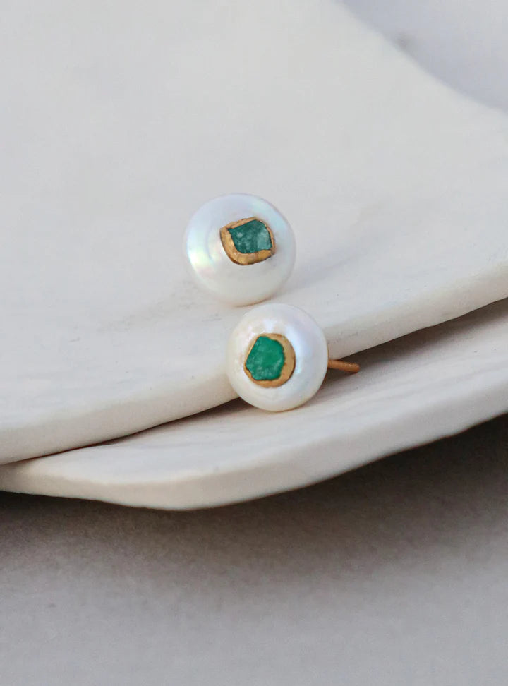 Maya Pearl Stud Earrings