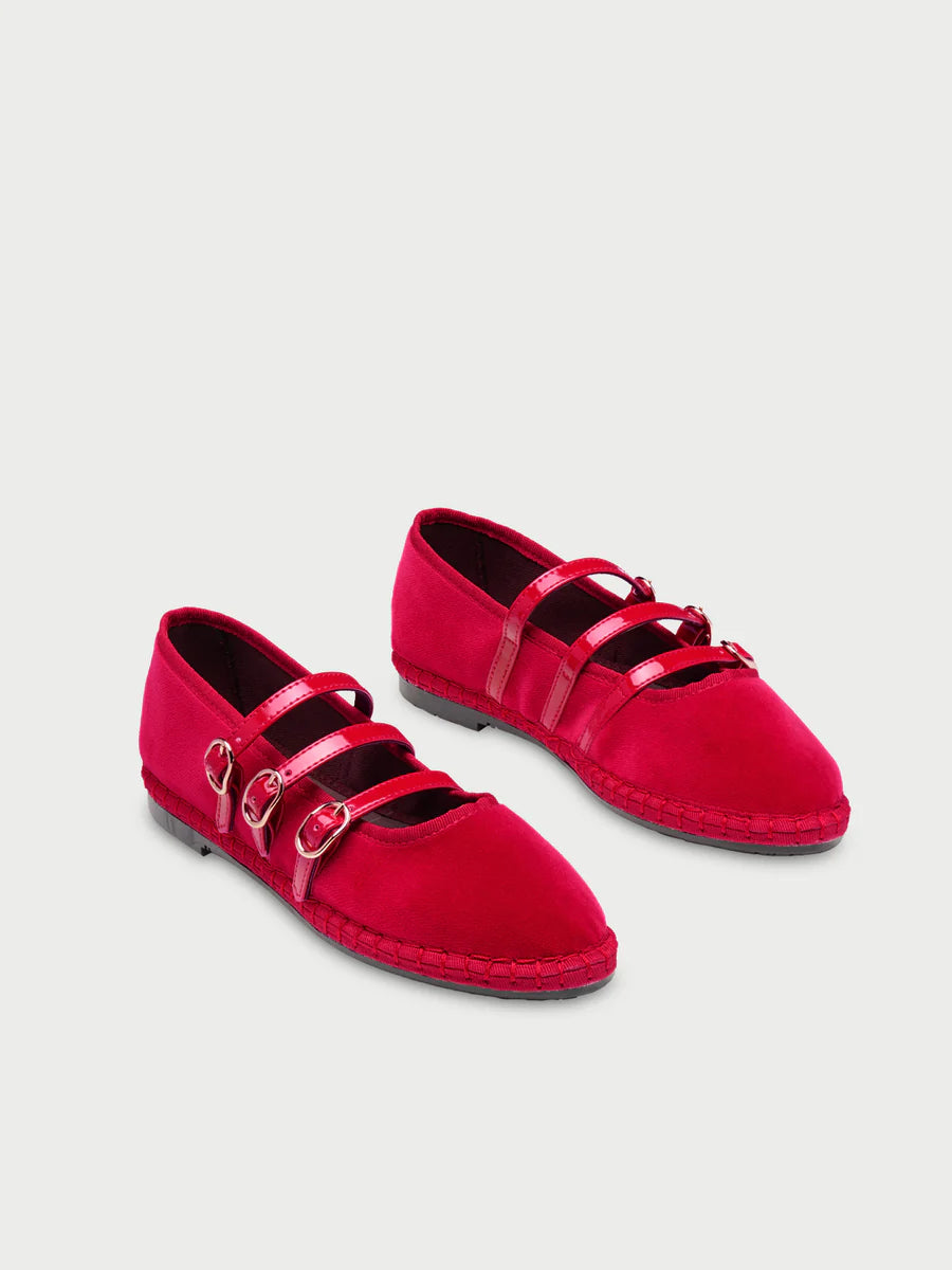 Mina Red Espadrilles