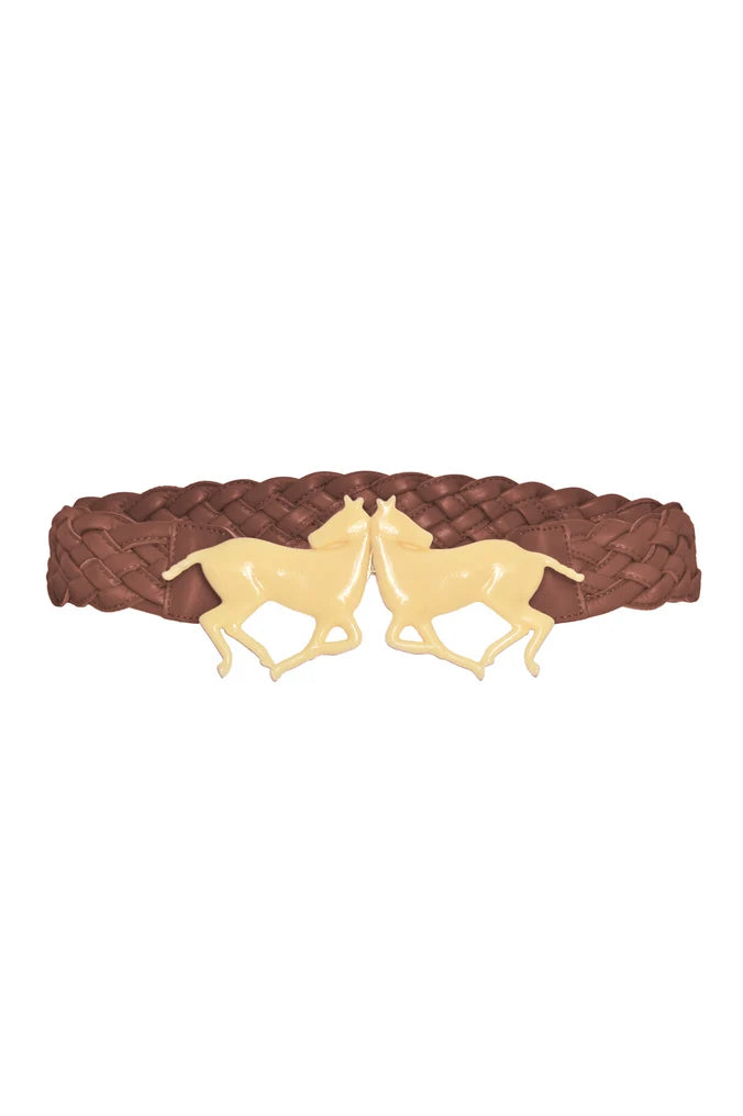 Polo Leather Braided Belt