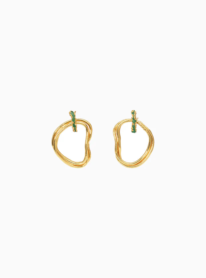 Medium Round Providencia Electro Earrings