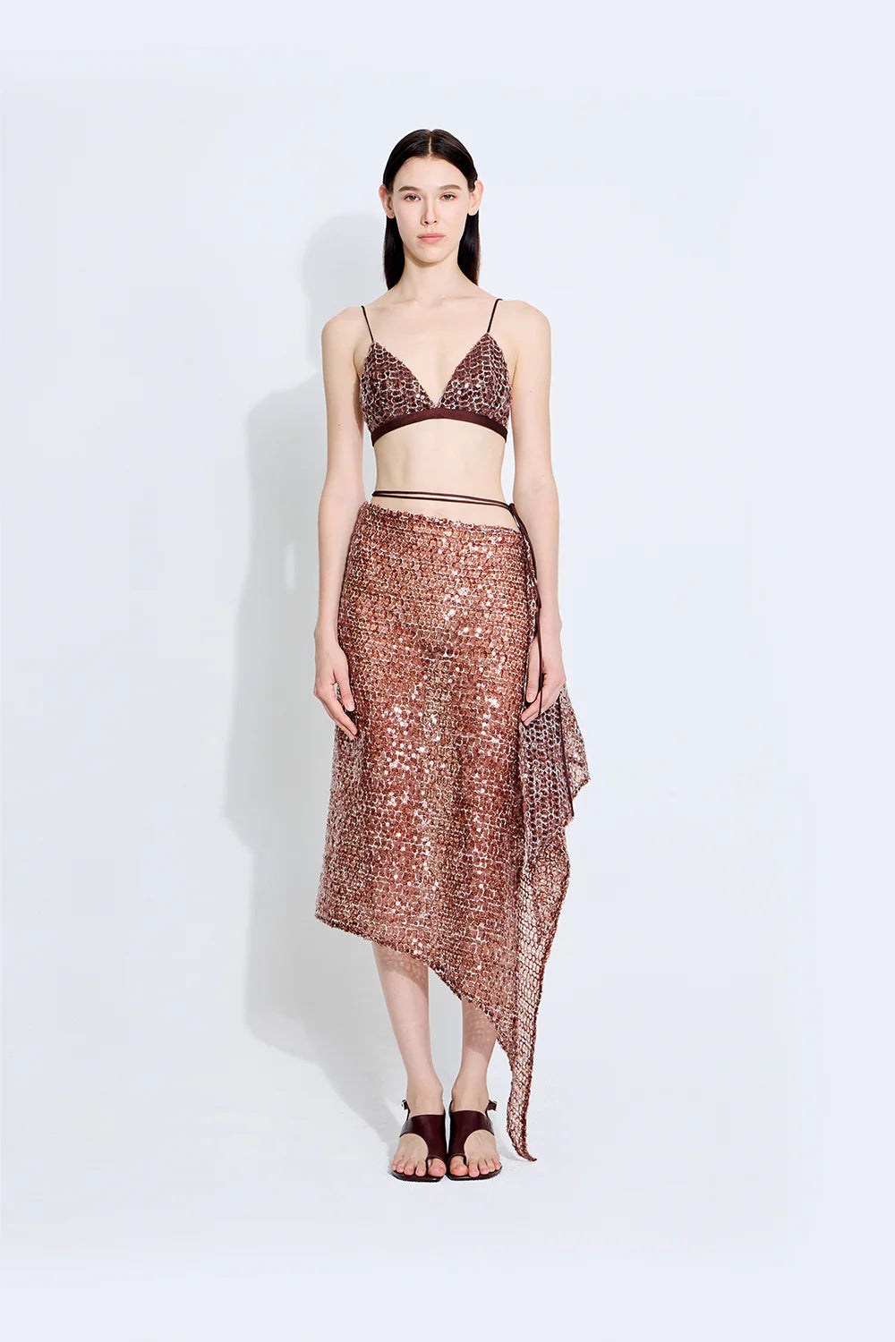 Vera Crochet Sequin Top
