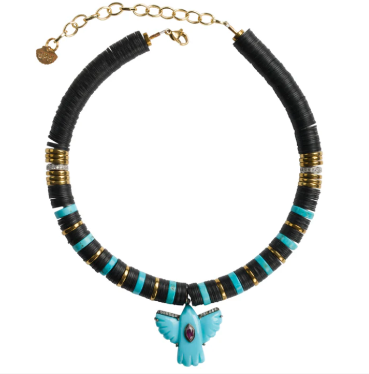 Puka Madre Turquoise Uccello