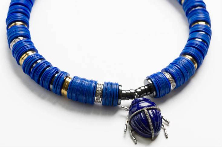 Puka Madre Scarab Blu