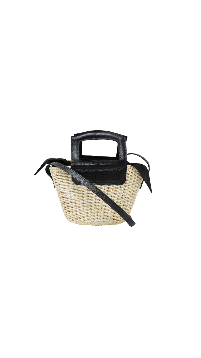 Cross Body with Leather Handles and Lining Canasta