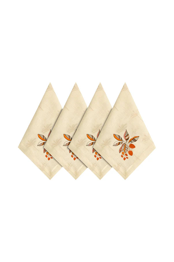 Chontaduros Linen Napkins - Set of 4