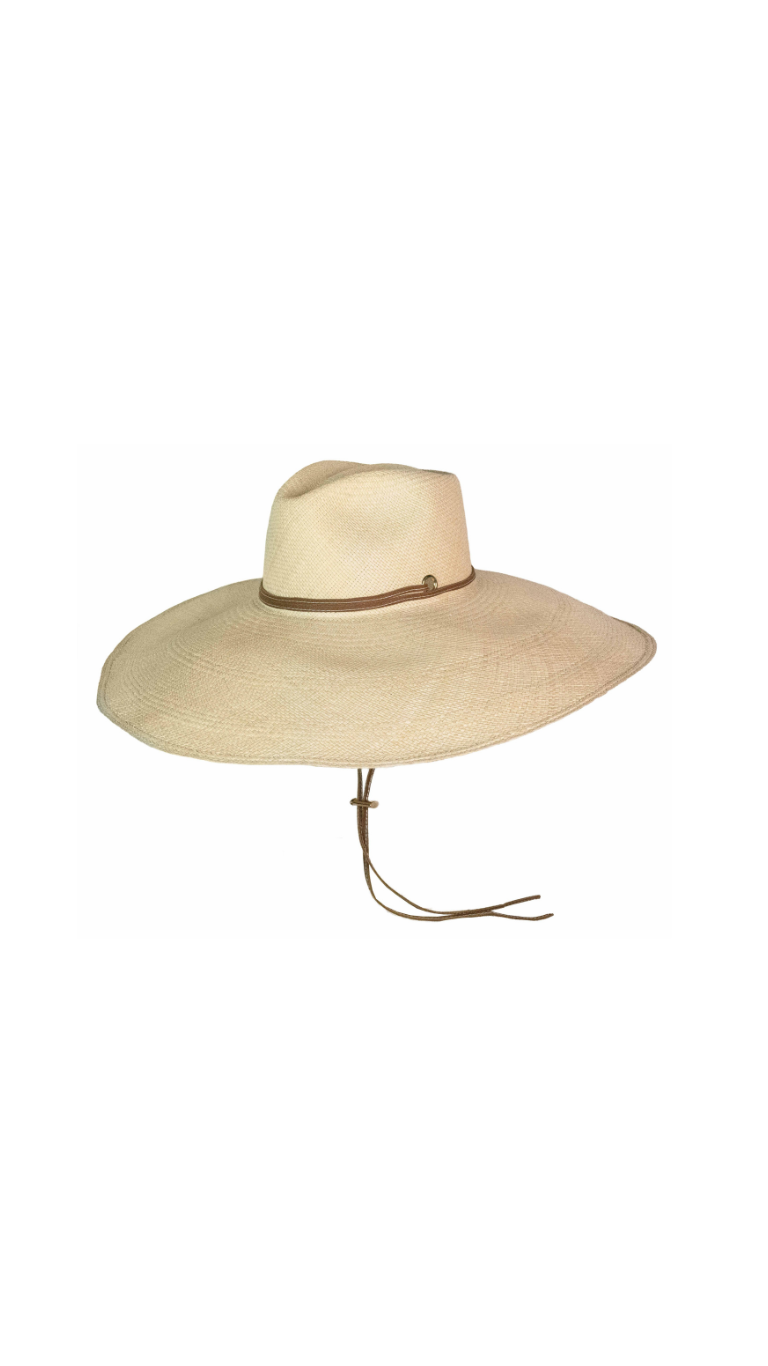 Aguacate Hat Extra Long Brim with Leather Band