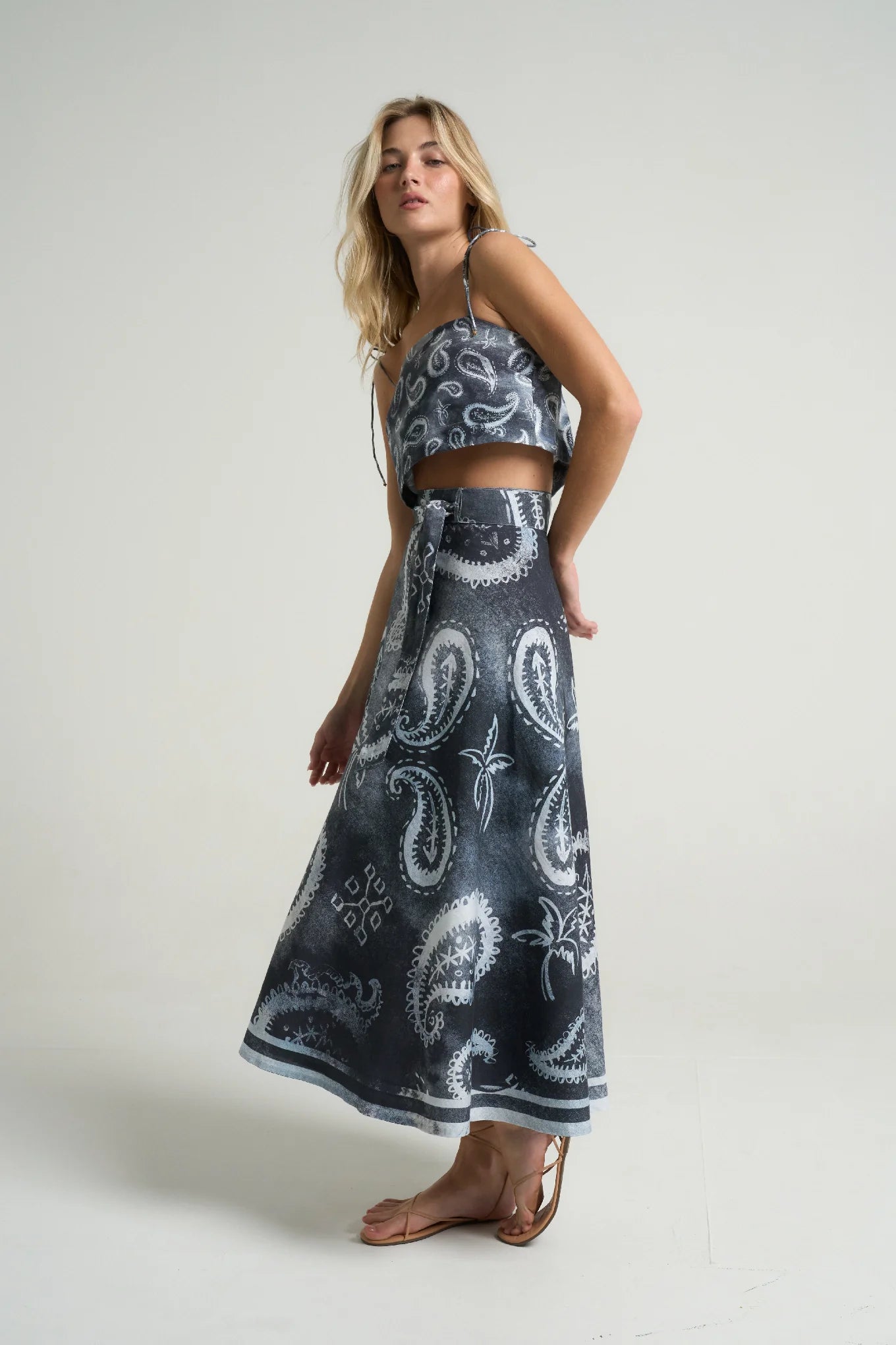 Wrap Circle Skirt Paisley