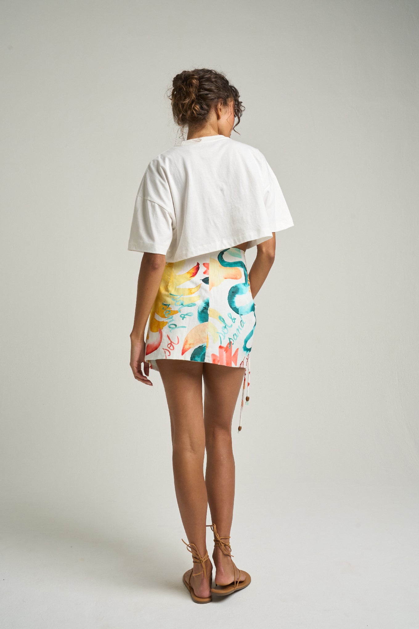 Cropped Graphic Tee: Sol