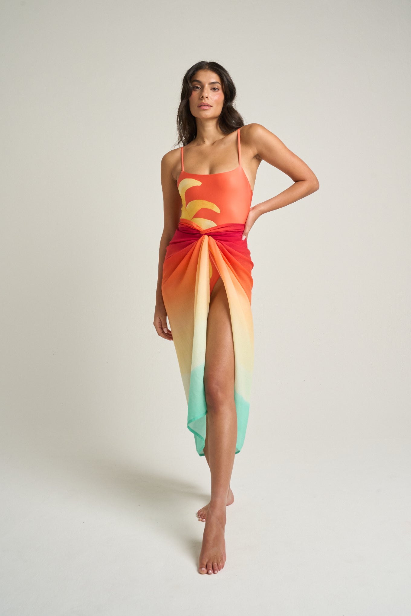 Sarong with Ties Earth