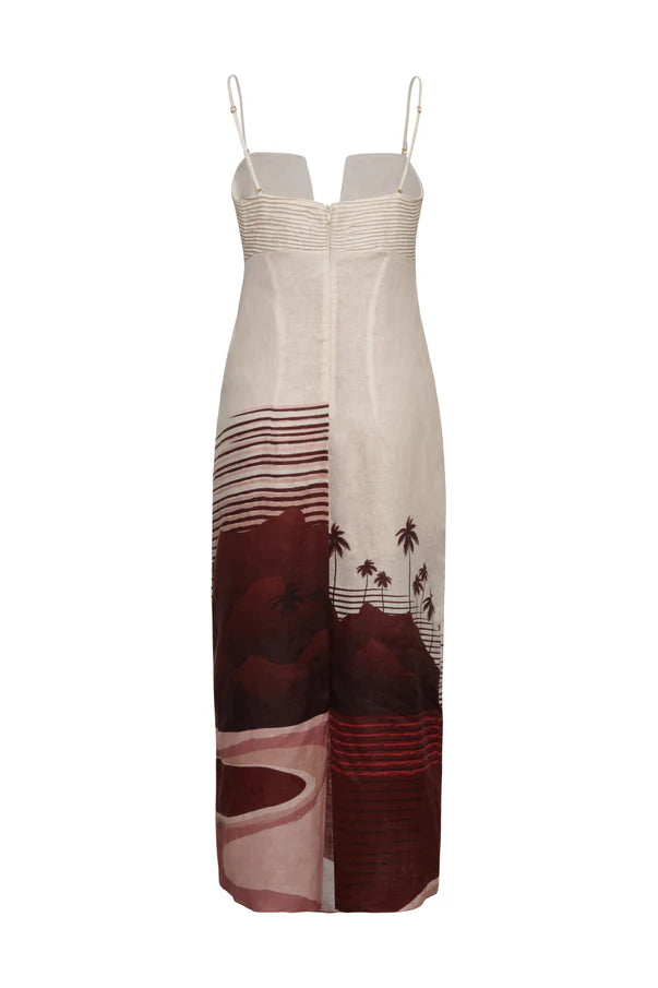 Antigüa Linen Midi Dress