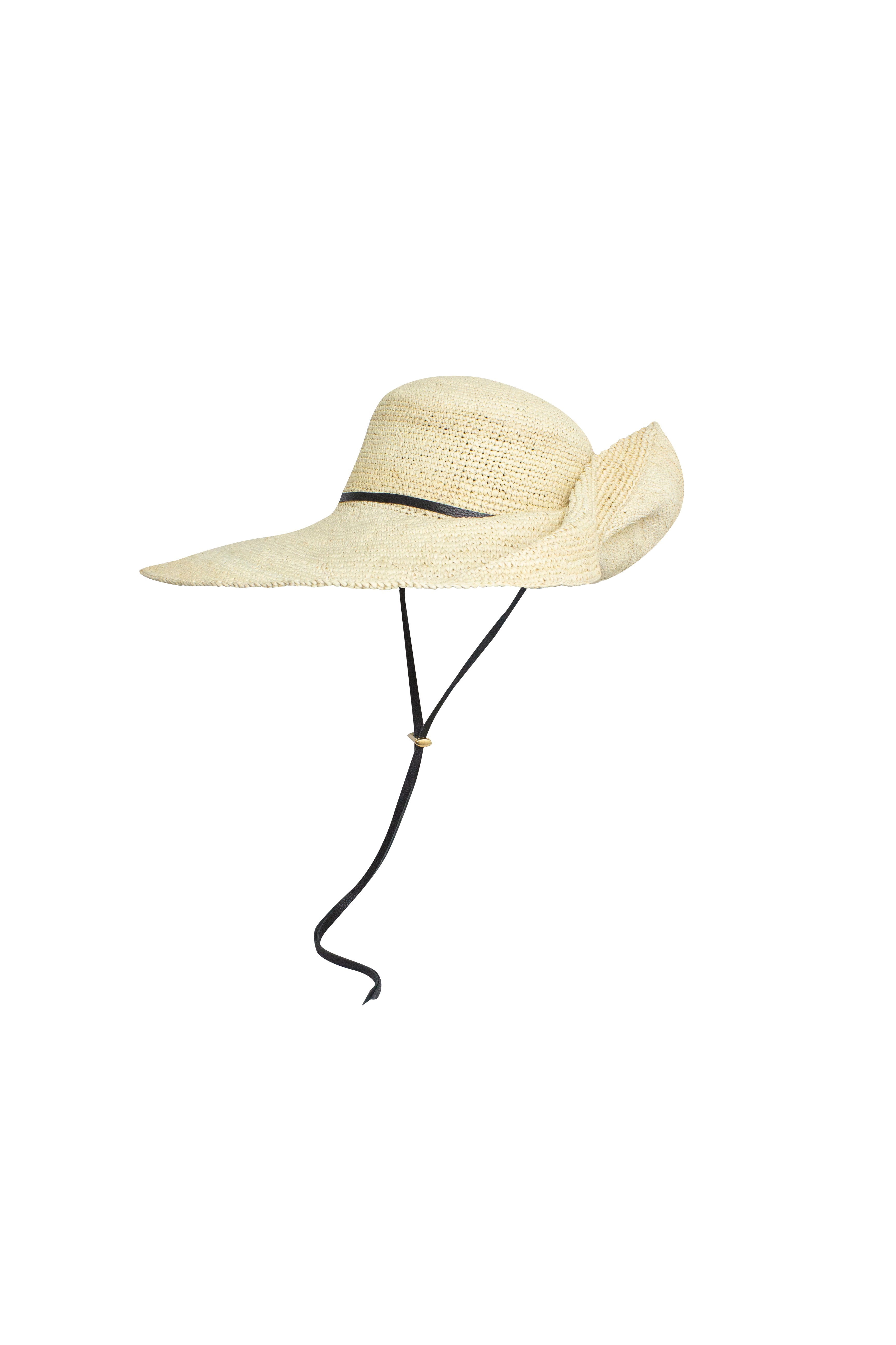 Lady Crochet hat extra long brim