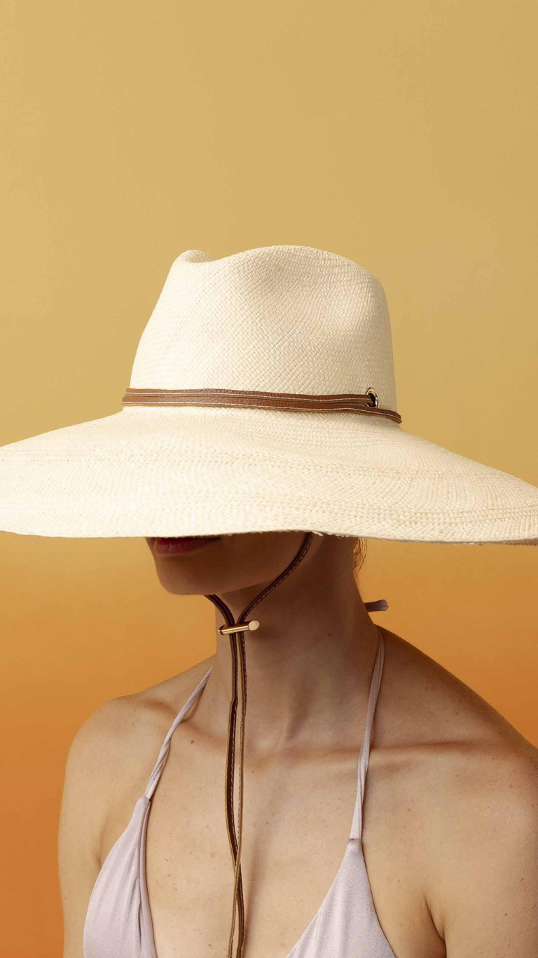 Aguacate Hat Extra Long Brim with Leather Band