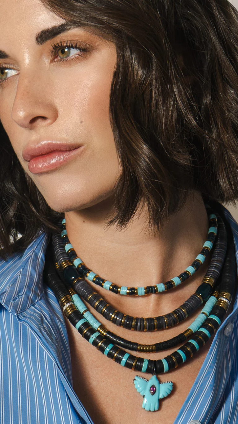 Puka Madre Turquoise Uccello