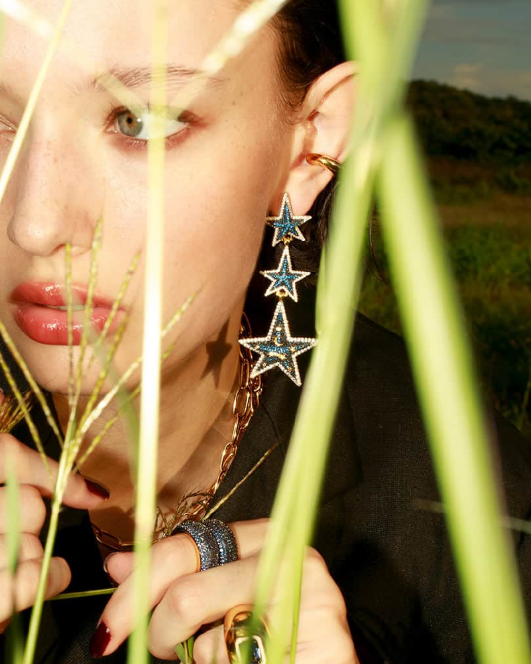Sabah Star Cascade Earrings