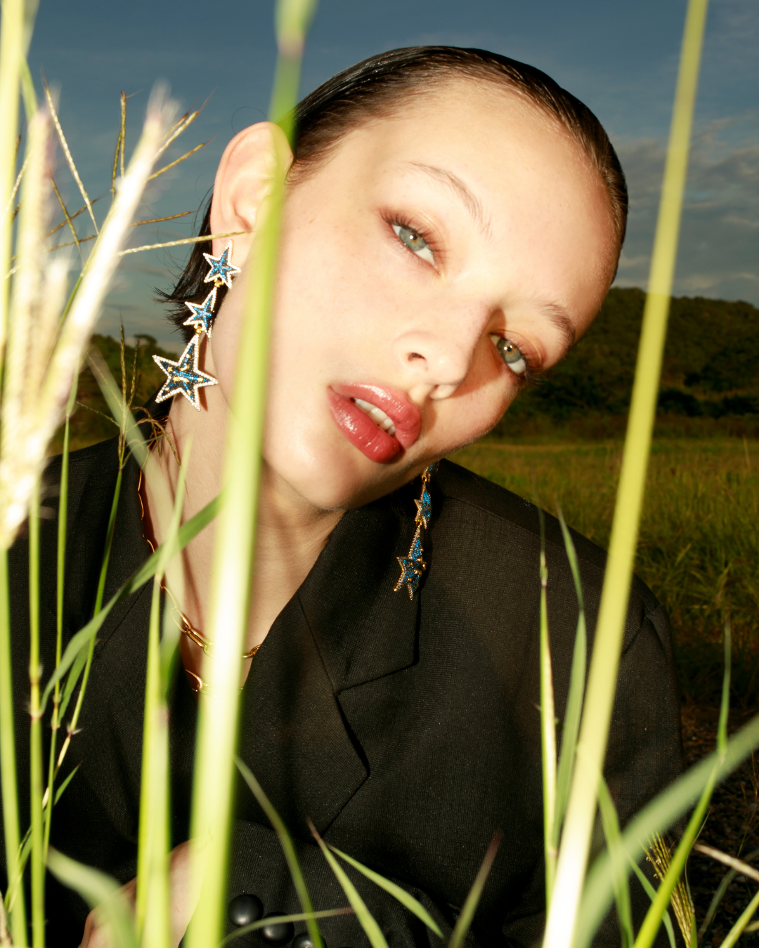 Sabah Star Cascade Earrings