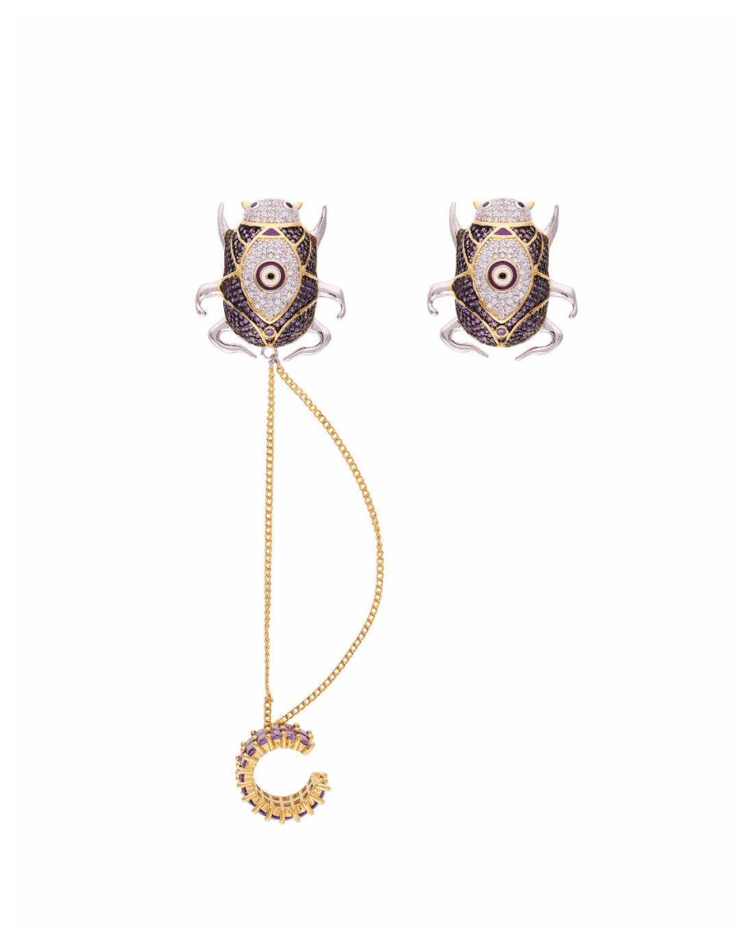 Delirio Anka Stud With Ear Cuff
