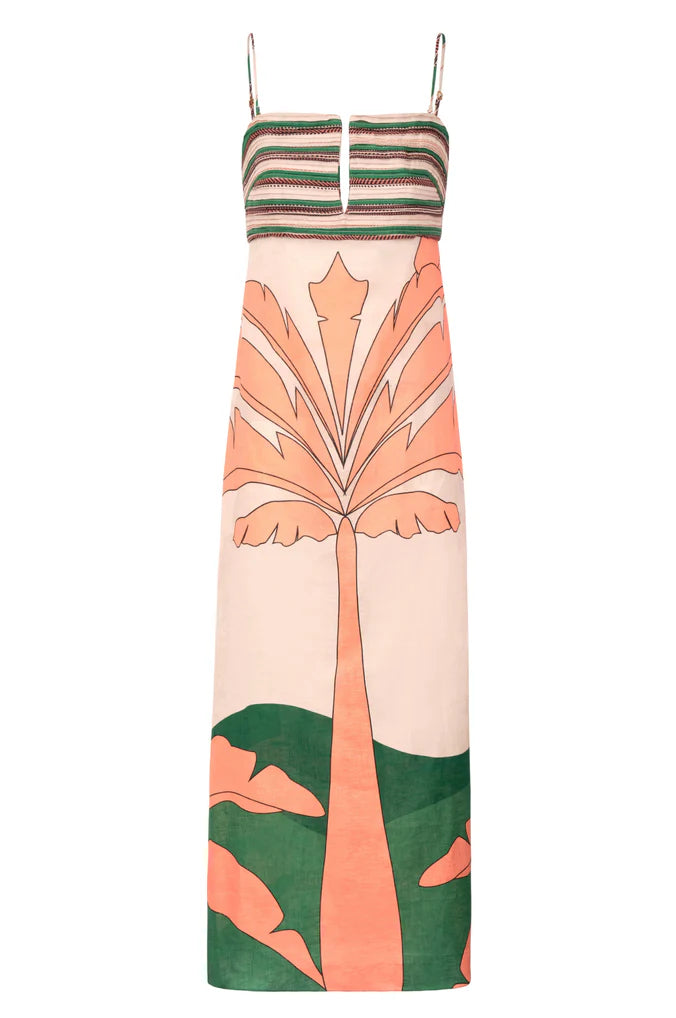 Antigüa Linen Midi Dress