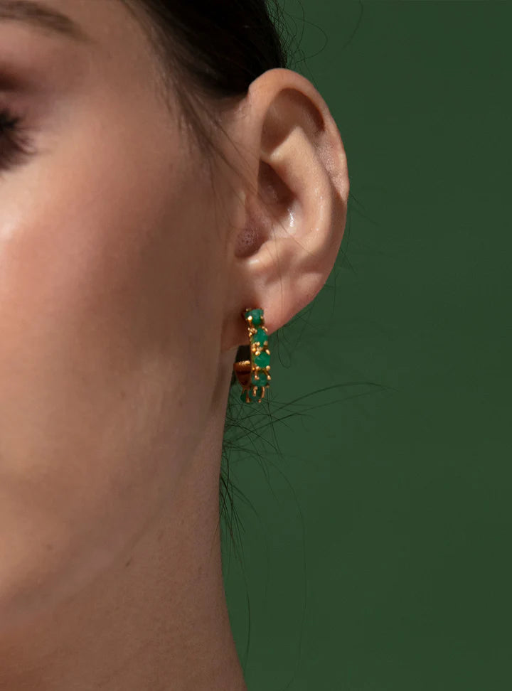 Tennis Hoop Earrings