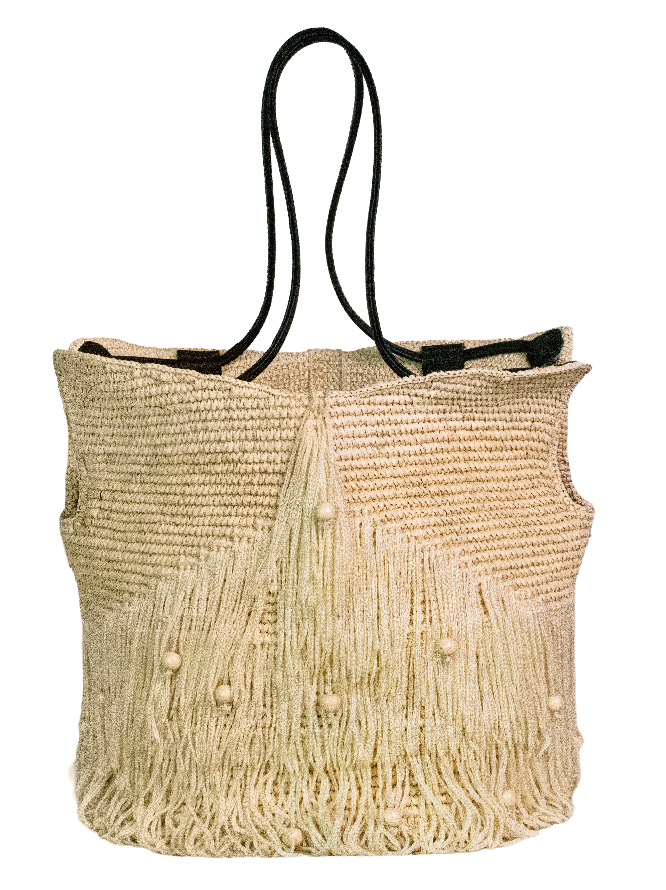 Fringed Beach Basket bag