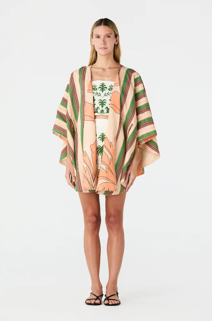 Marimba Embroidered Linen Top