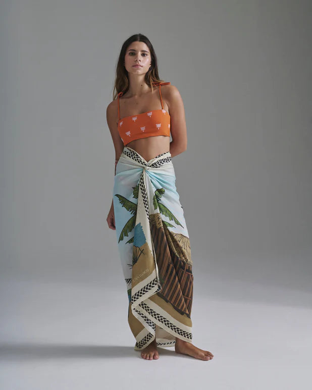 De La Falaise Cotton Silk Sarong