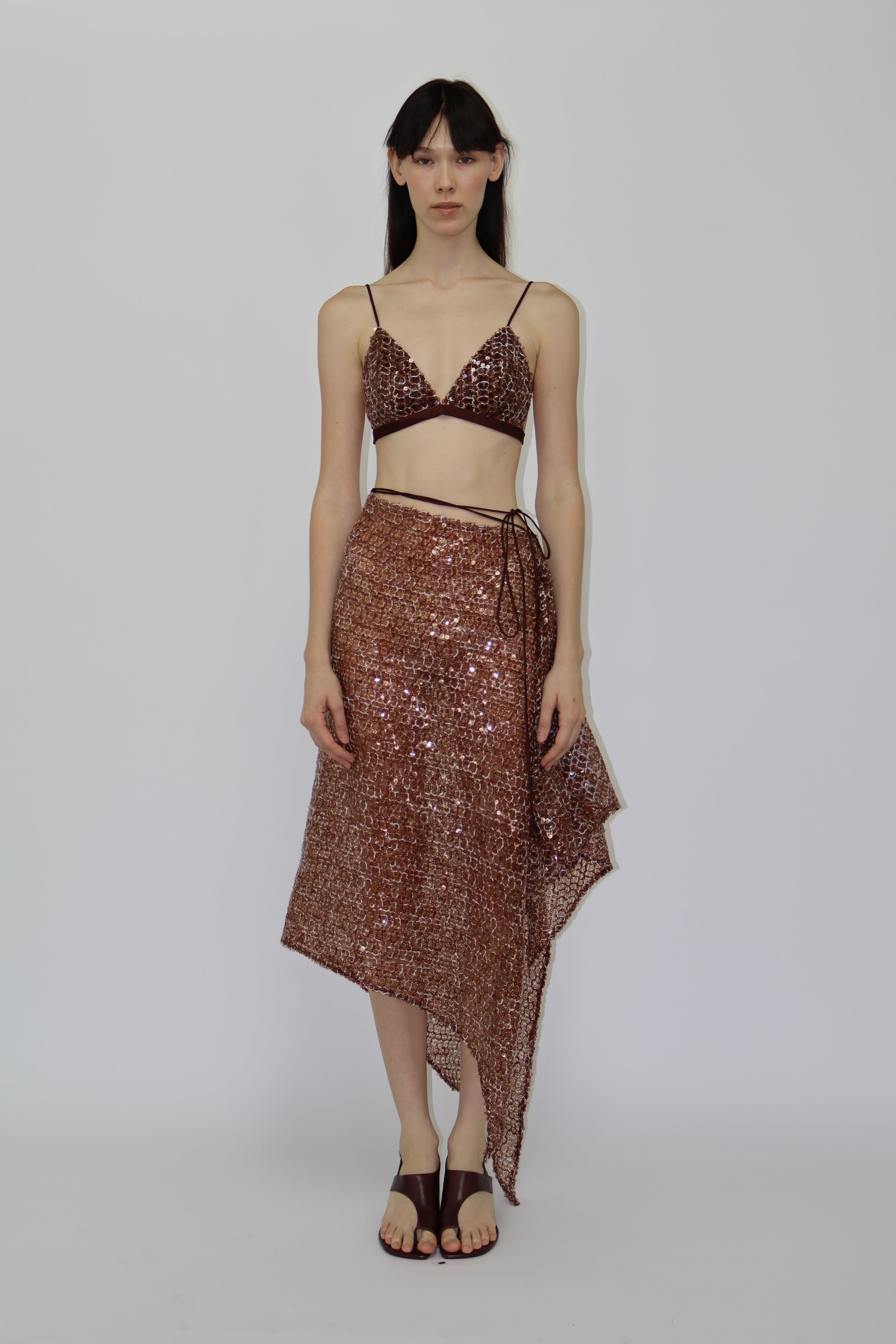 Vera Crochet Sequin Top