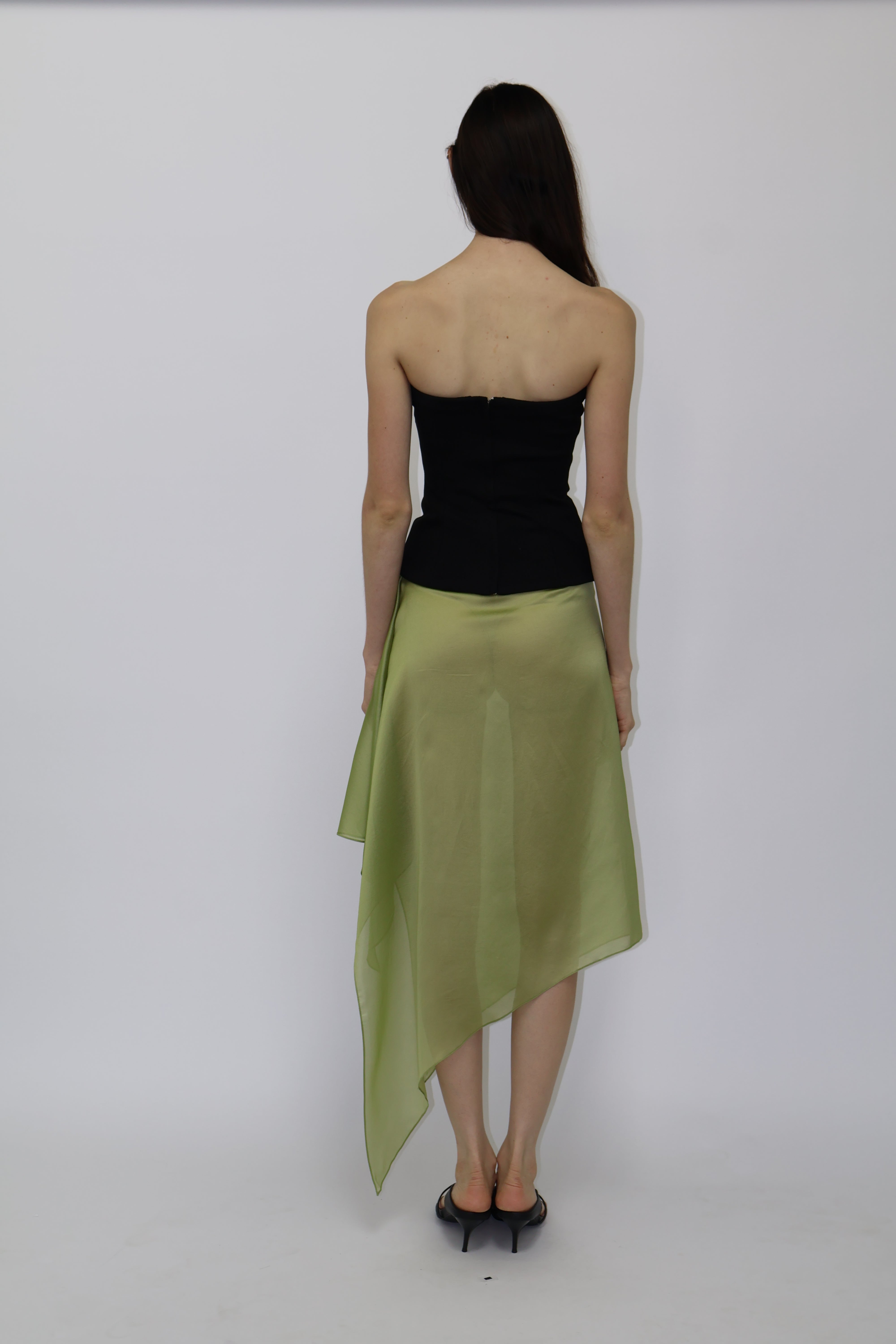 Sammy Organza skirt in green
