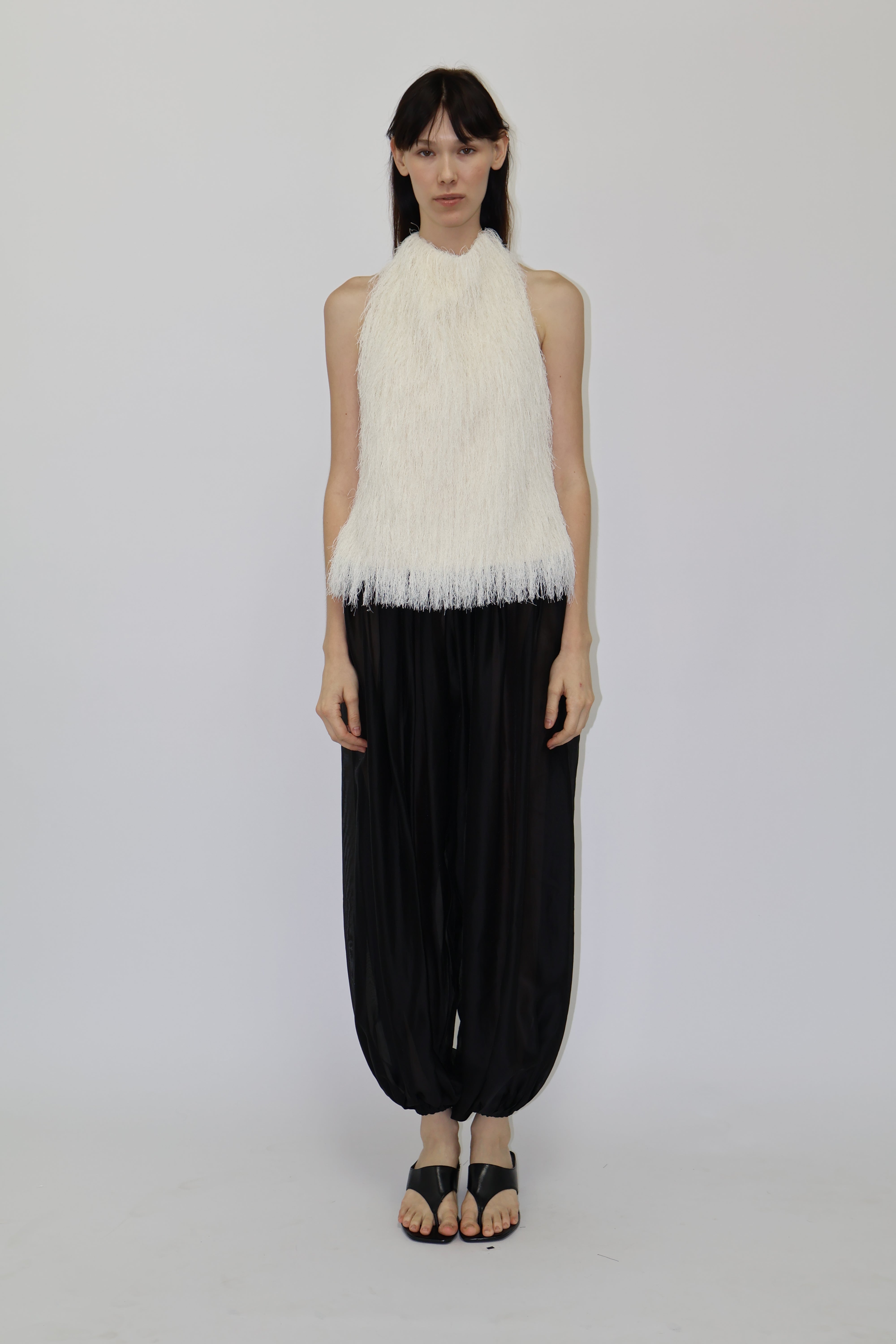 Valda Organza  Pants in Black