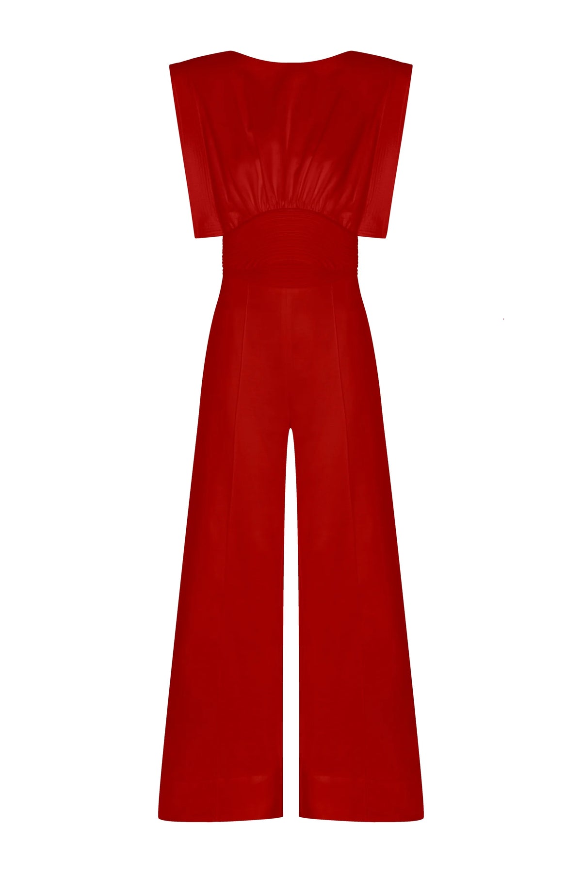 Lienzo Abierto Jumpsuit Rojo