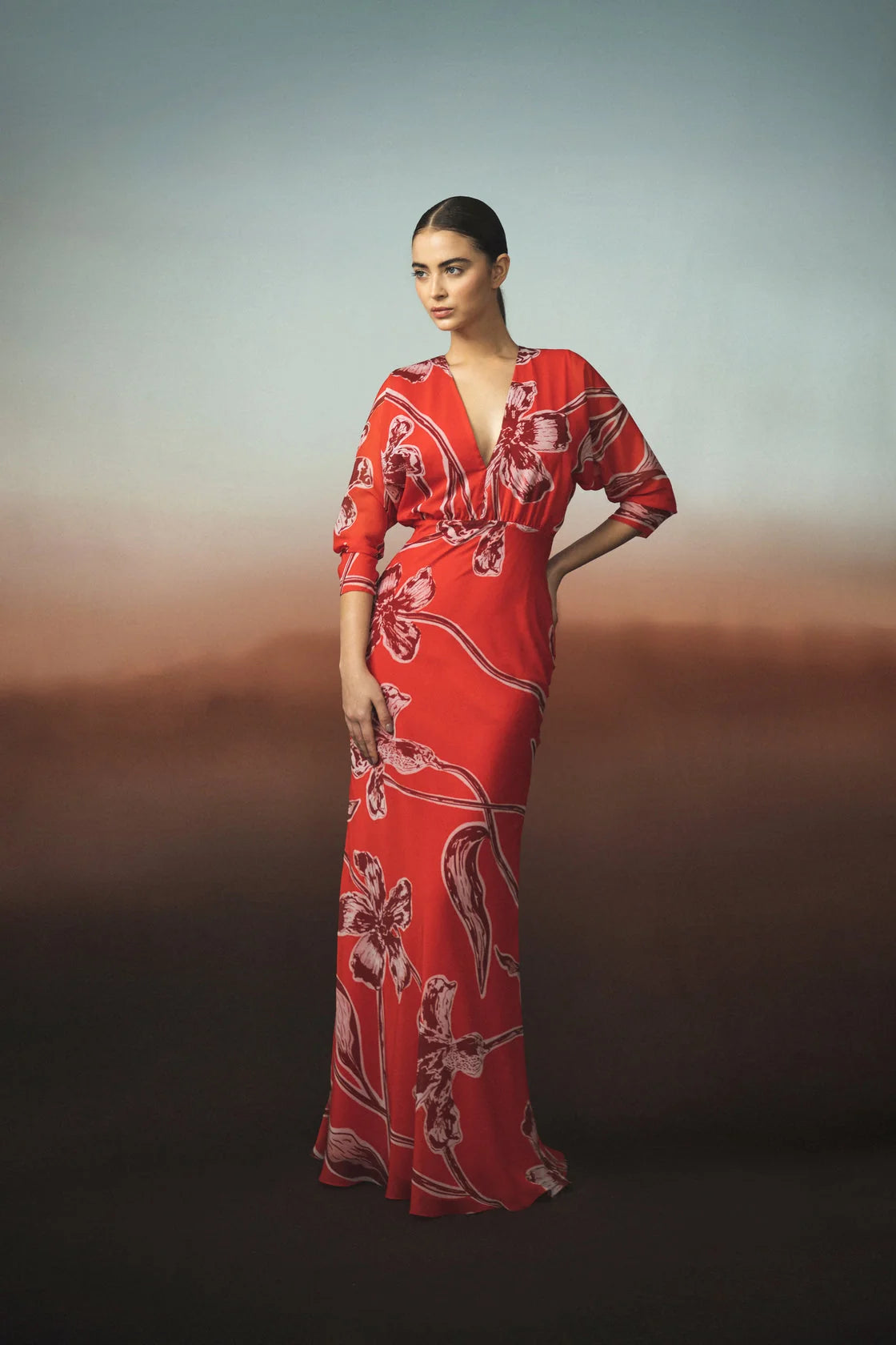 Gestos Maxi Dress Rojo