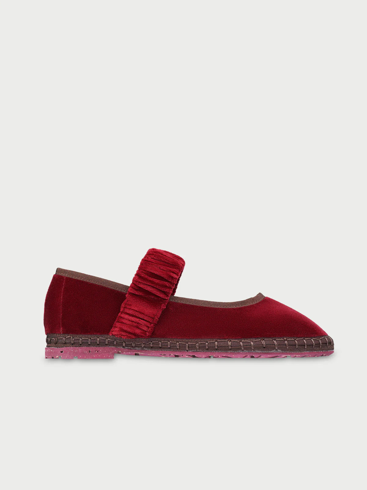 Mafalda Burgundy Espadrilles