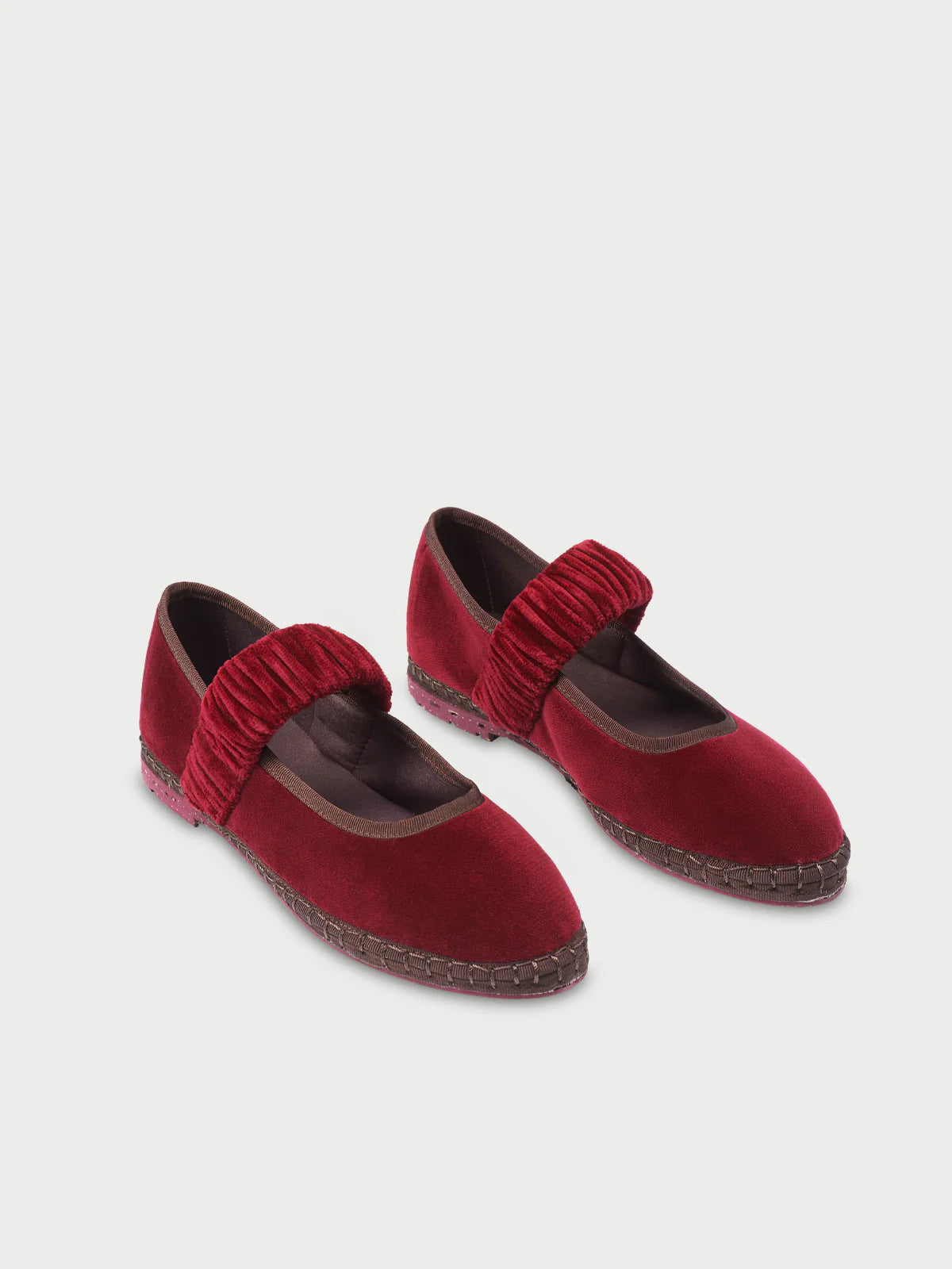 Mafalda Burgundy Espadrilles